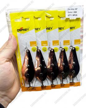 Блесна незацепляйка Osprey Zinc Alloy Атом G67 18гр 5шт