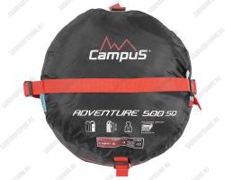 Спальный мешок Canadian Camper ADVENTURE 500SQ L-zip (одеяло -17С, 240X95см) (цвет black700/red200)