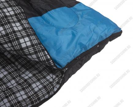 Спальный мешок INDI Canadian Vermont Plus L-zip от -15 °C (одеяло с подголовником, фланель, 195+35X85 см)