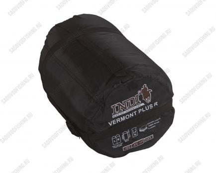 Спальный мешок INDI Canadian Vermont Plus L-zip от -15 °C (одеяло с подголовником, фланель, 195+35X85 см)