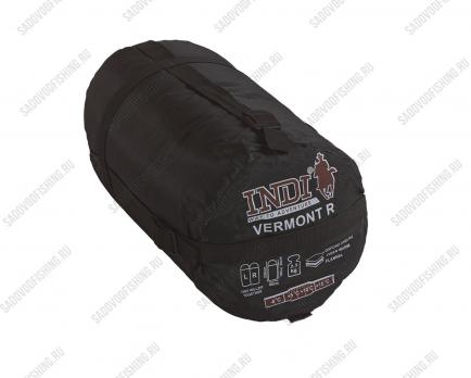 Спальный мешок INDI Canadian Vermont L-zip от -8 °C (одеяло с подголовником, фланель, 195+35X90 см)
