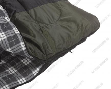 Спальный мешок INDI Canadian Vermont Extreme L-zip от -27 °C (одеяло с подголовником, фланель, 195+35X85 см)