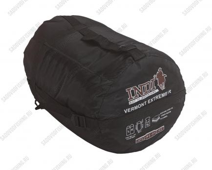 Спальный мешок INDI Canadian Vermont Extreme L-zip от -27 °C (одеяло с подголовником, фланель, 195+35X85 см)
