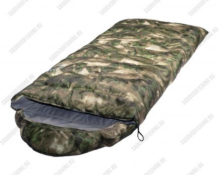 Спальный мешок INDI Canadian Traveller Camo L-zip от -12 °C (одеяло с подголовником 230+35X90 см)