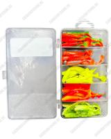 Набор силиконовых приманок Sokuda Fishgroup Pro Pack Kopyto 62мм 40шт