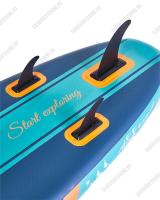 Сапборд двухслойный 3 Sharks Powerfans Azure TA006-003 350x89x15