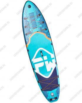 Сапборд двухслойный 3 Sharks Powerfans Azure TA006-003 350x89x15
