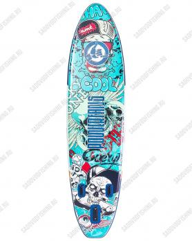 Сапборд двухслойный 3 Sharks Powerfans Werfans Hegemonica TA003-001 320х83х15см