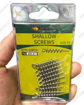 Спираль для фиксации приманки Sokuda Shallow Screws S-L
