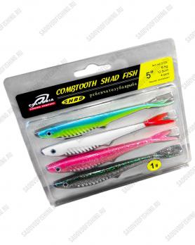 Силиконовая приманка Columbia Shad Fish 5D 12.5см 6.5гр 4шт