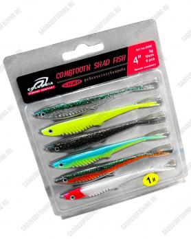 Силиконовая приманка Columbia Shad Fish 4D 10см 3гр 6шт