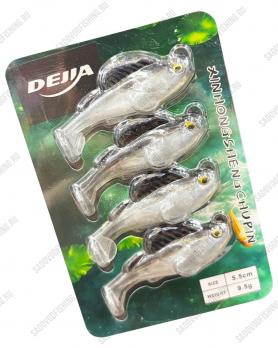 Силиконовая приманка Dejia Fish 55мм 9.5гр 4шт