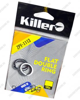 Кольцо заводное 3 Sharks Killer Flat Double Ring ZPY-1113 4.5мм-8.5мм 10 упаковок