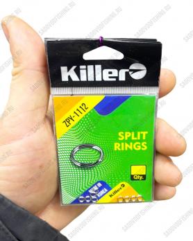 Кольцо заводное 3 Sharks Killer Split Rings ZPY-1112 №4-№10 10 упаковок