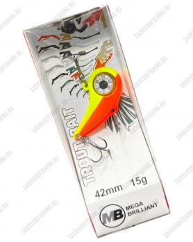 Раттлин Mega Brilliant Trout Bat 42мм 15гр