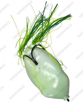 Лягушка незацепляйка Mega Brilliant King Frog 16см 110гр Зелёный