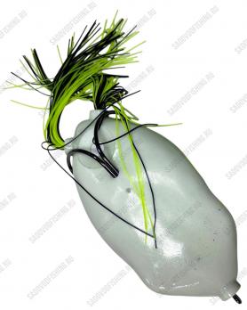 Лягушка незацепляйка Mega Brilliant King Frog 16см 110гр Тёмно-зелёный