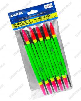 Поплавок бальсовый Dejia 1.5гр-5гр 10шт Зелёный